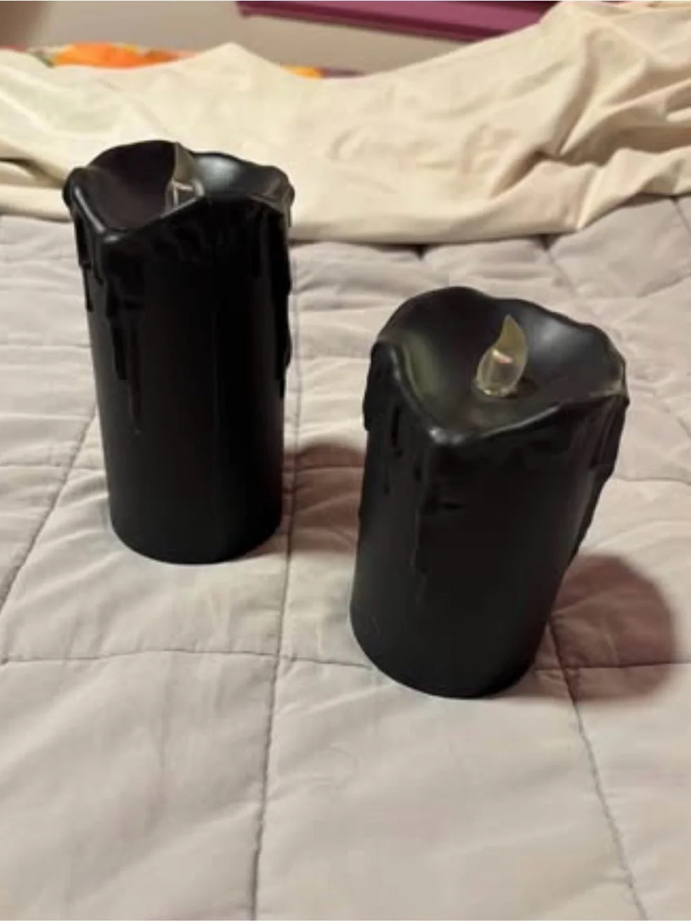 Black Battery Powered Candles